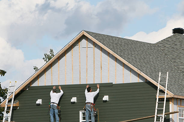 Professional Emergency Siding Repair technician working in Dry Run, OH